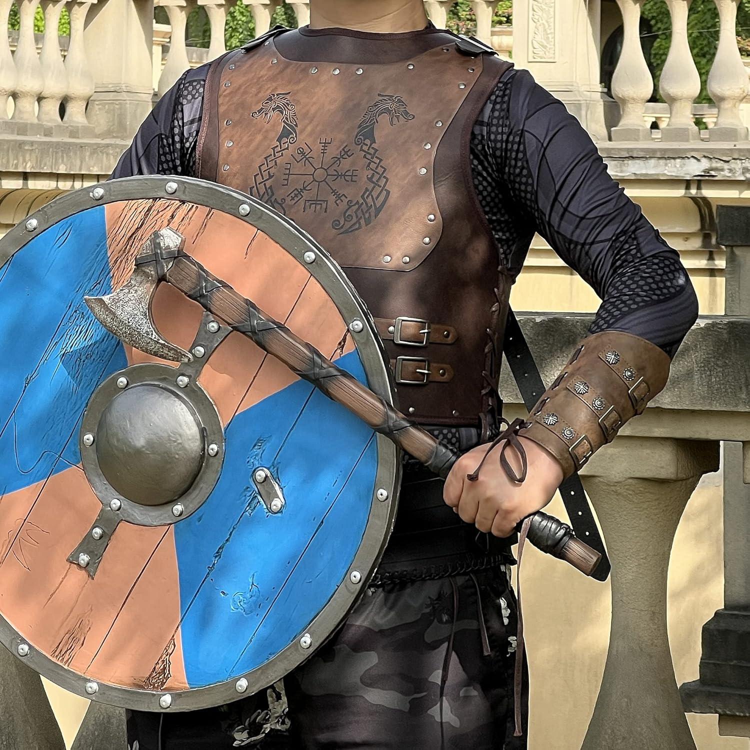 Hacha de Mano Vikinga PU 63.5x13.3 cm Juguete Disfraz