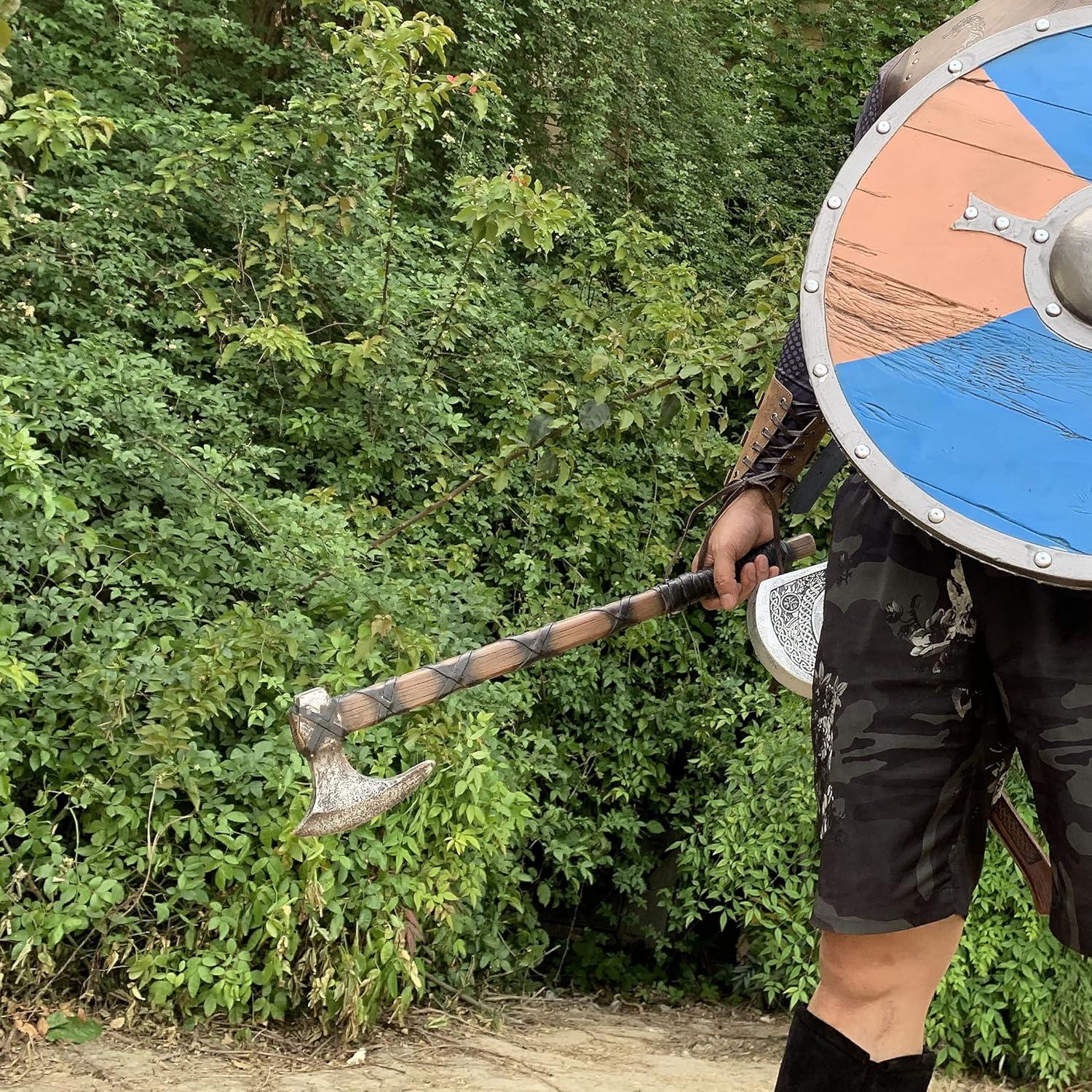 Hacha de Mano Vikinga PU 63.5x13.3 cm Juguete Disfraz