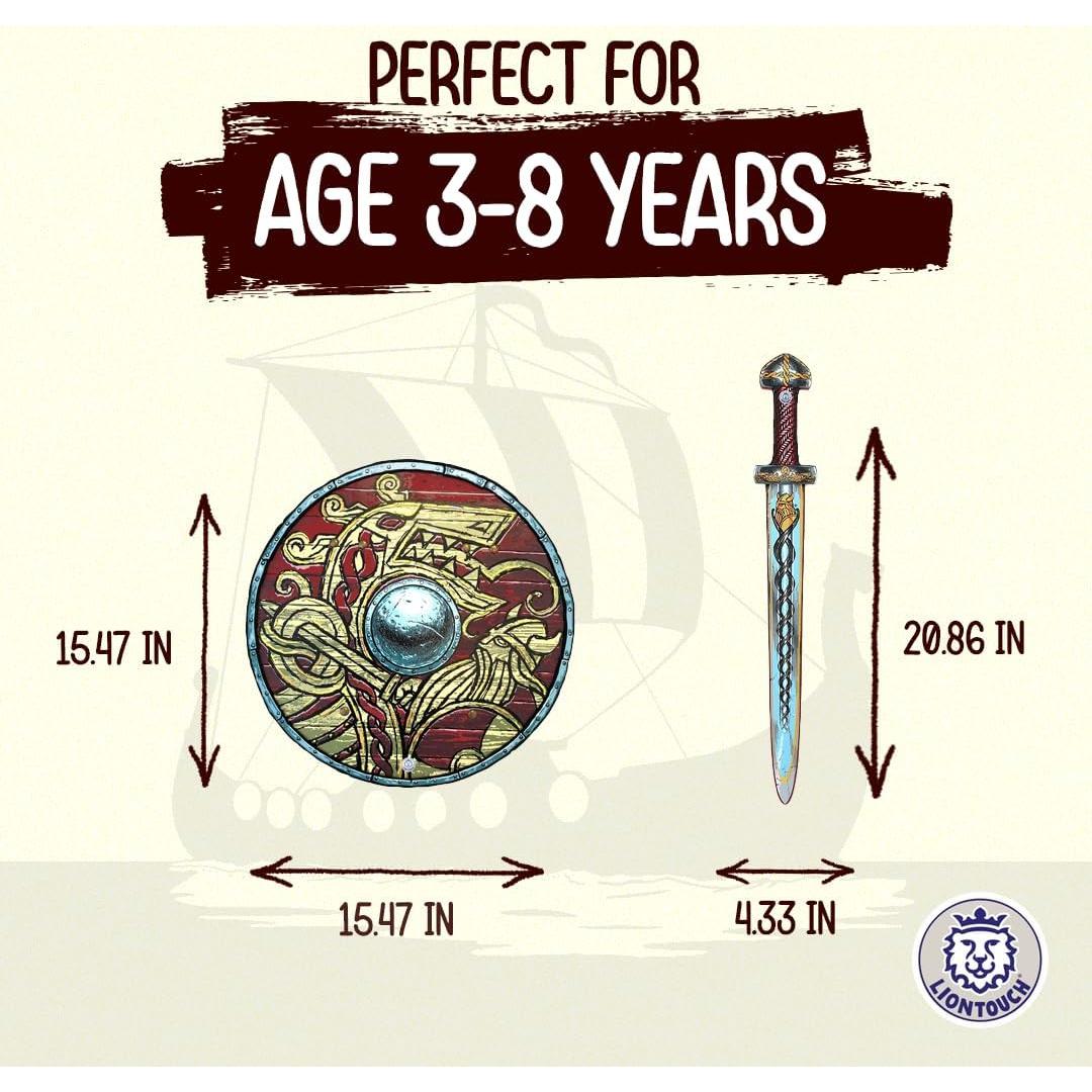 Liontouch Espada y Escudo Vikingo para Niños 3-8 Años