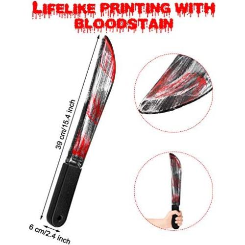 Cuchillos de Halloween Falsos Sumind 2 Piezas Realistas