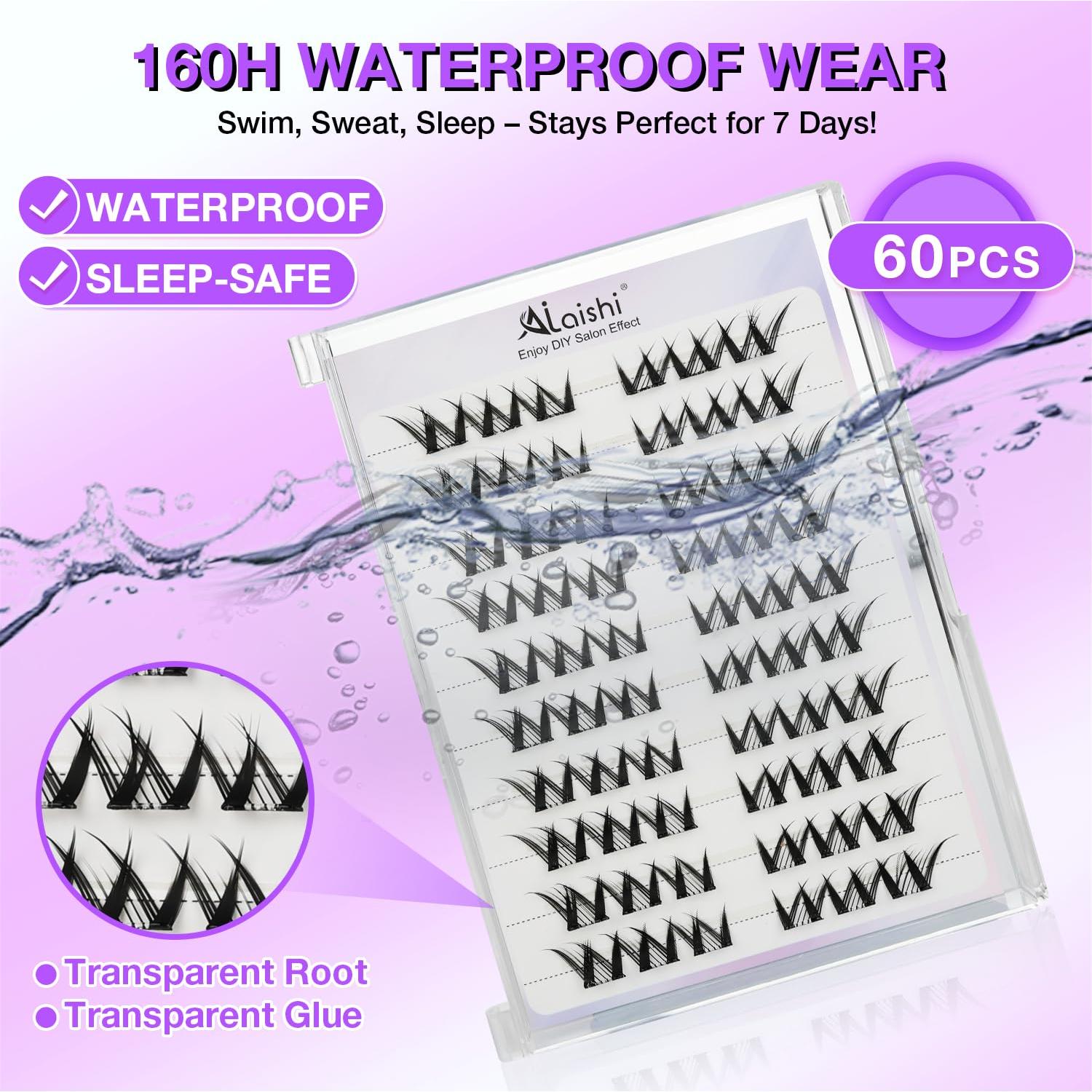 Pestañas Autoadhesivas AILAISHI 10-14mm 60pcs D Curl Fluffy
