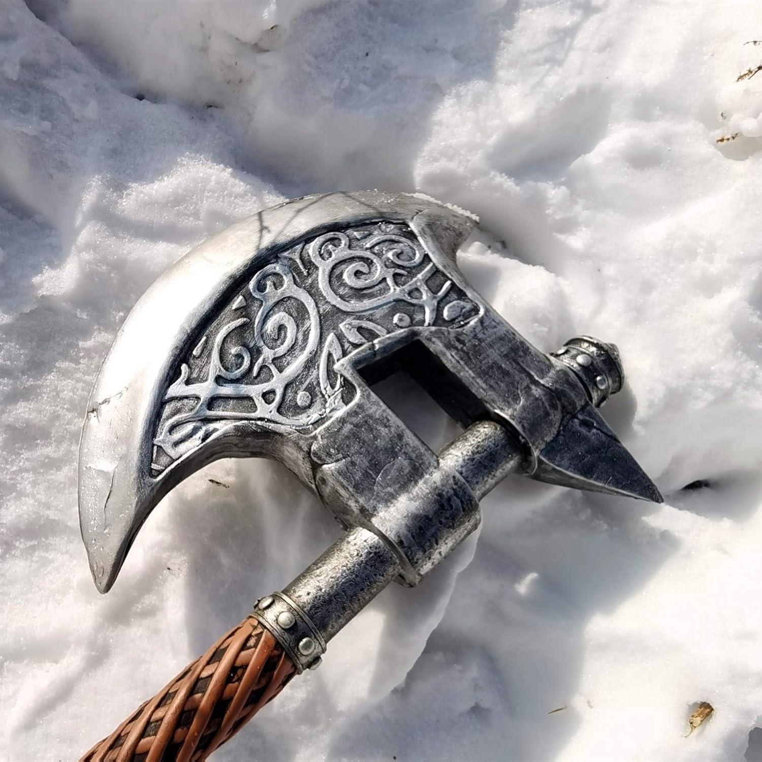 Hacha Vikinga LOOYAR Dragón 74.93 cm Juguete Disfraz