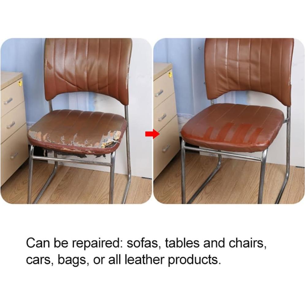 Parche de Reparación de Cuero Autoadhesivo SiiRo 30cm x 5m Marrón