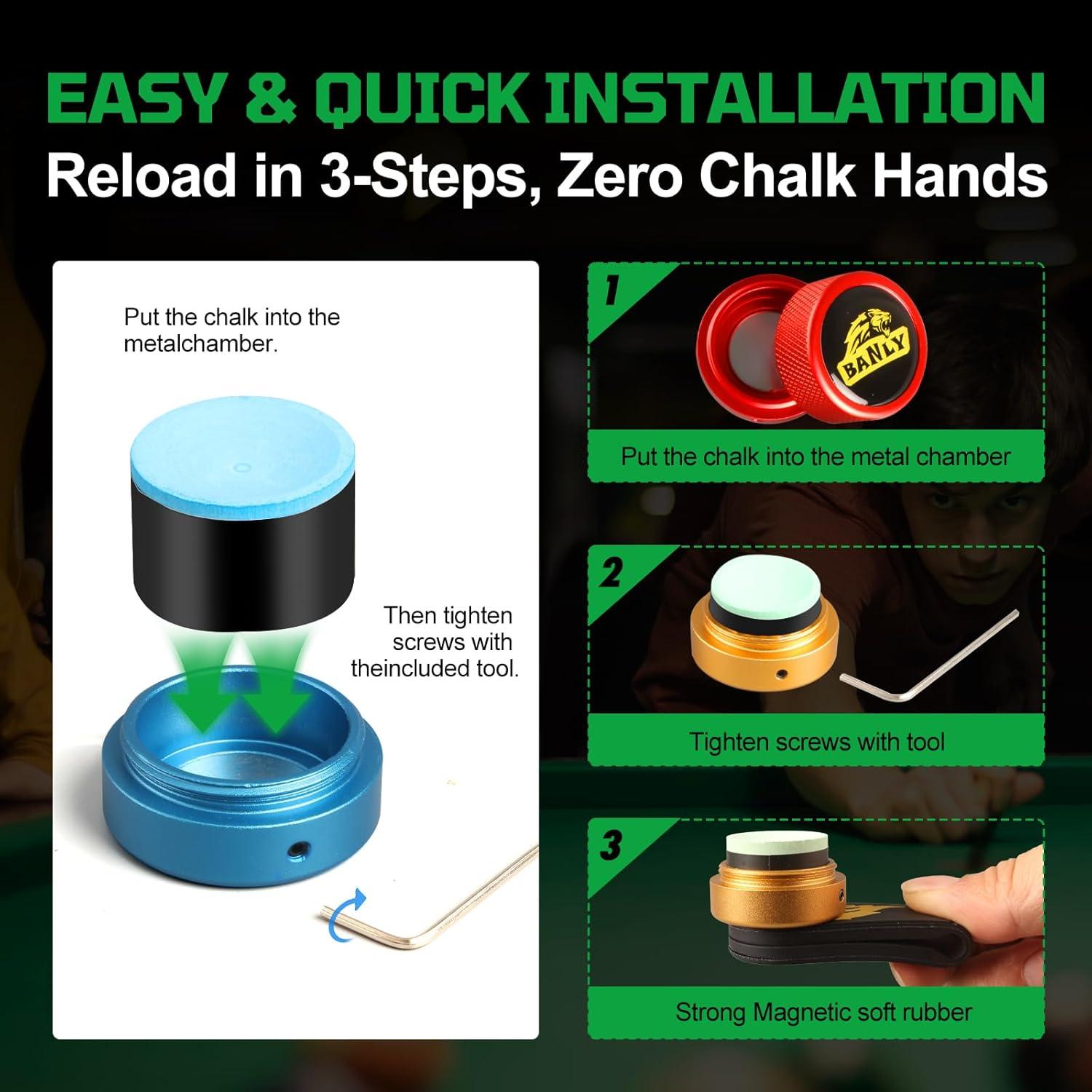 Soporte de Tiza Magnético Banly BH03 - Portátil Verde