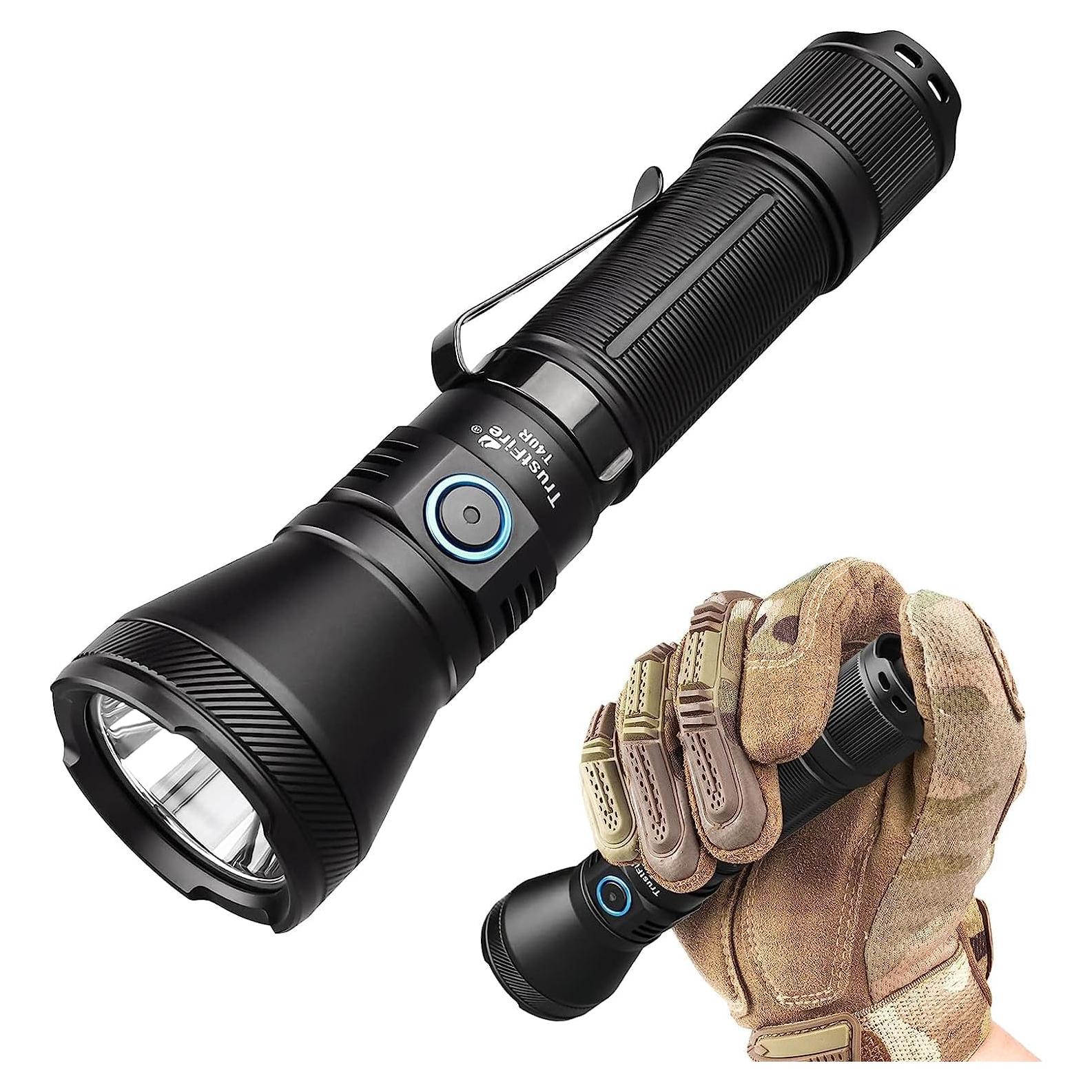 Linterna Táctica TrustFire T40R LED 1800 Lúmenes IP68 6 Modos