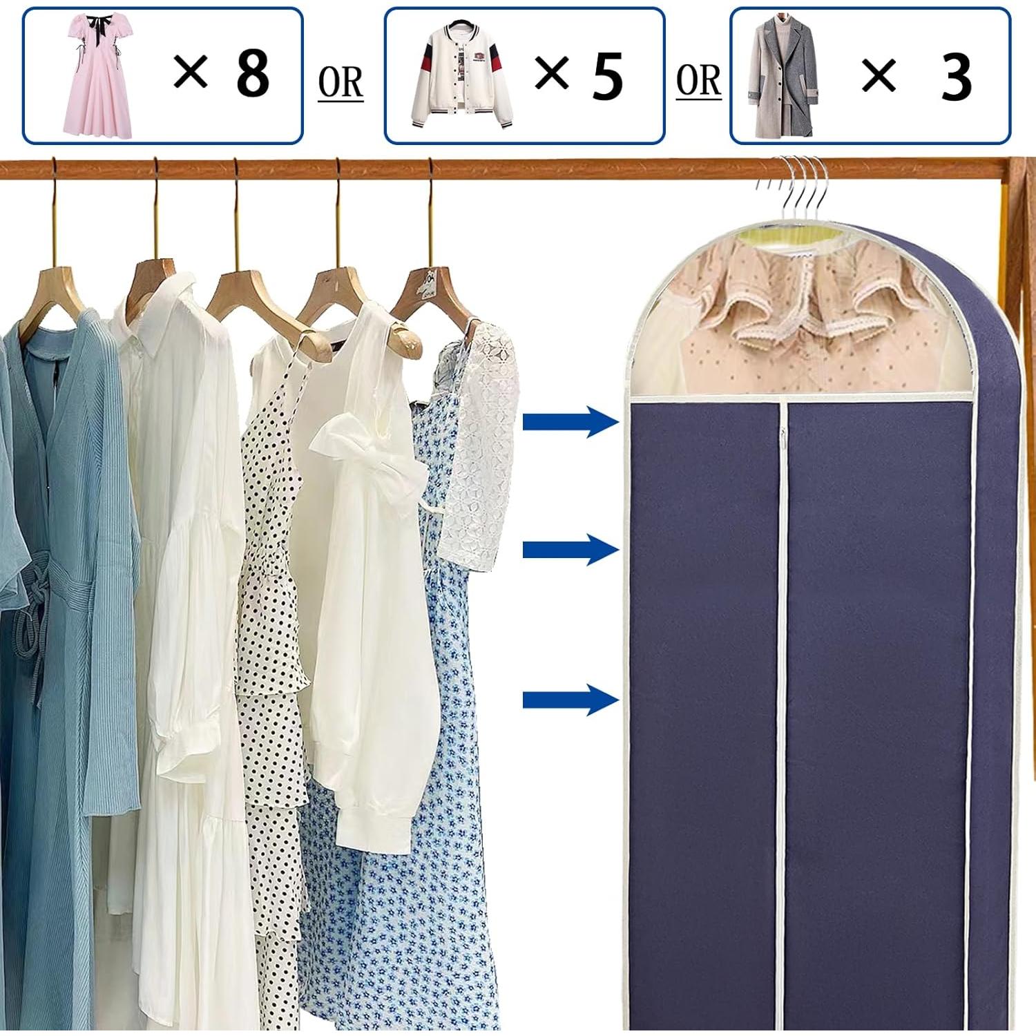 Bolsas para Ropa Colgante DYYHSDPU 60" (3 Piezas) Azul