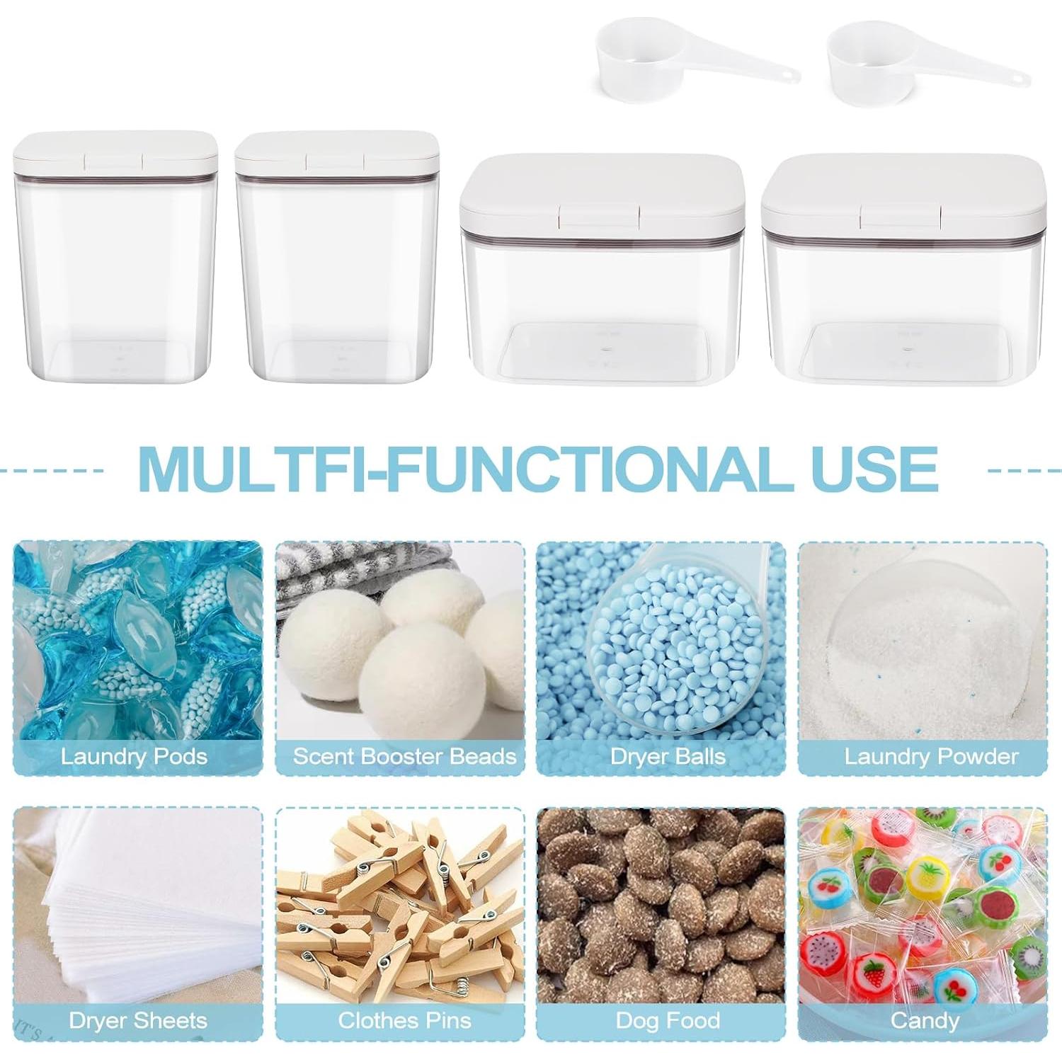 Contenedores Herméticos para Detergente Zingbee 4 Piezas