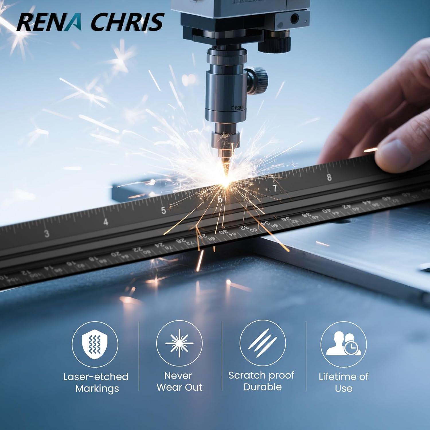 Regla de Escala Arquitectónica Rena Chris 30.48 cm Aluminio