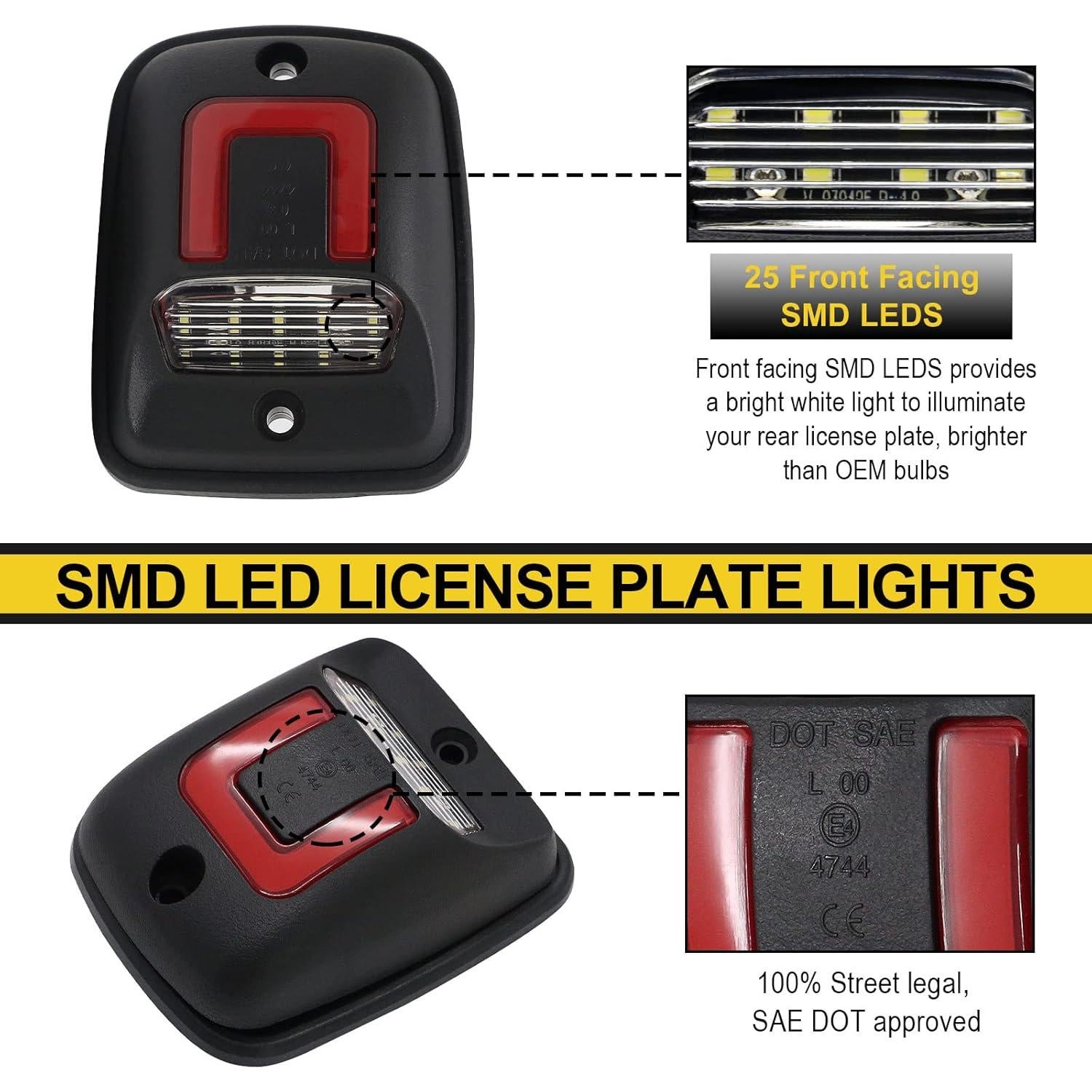 Luces de Placa de Licencia R&F Auto LED Tacoma 1995-2004