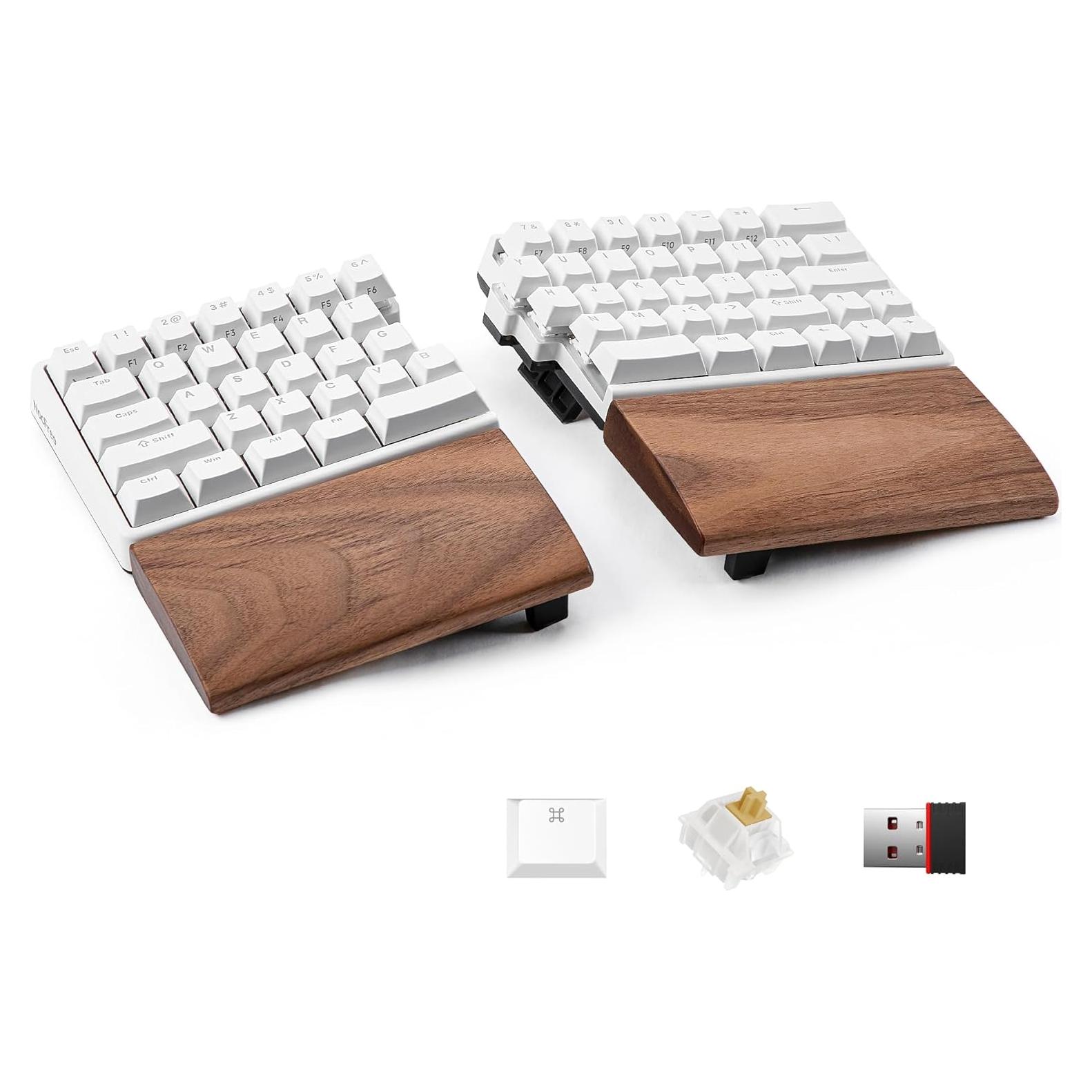 Teclado Mecánico Ergonómico Inalámbrico NocFree Lite Táctil RGB