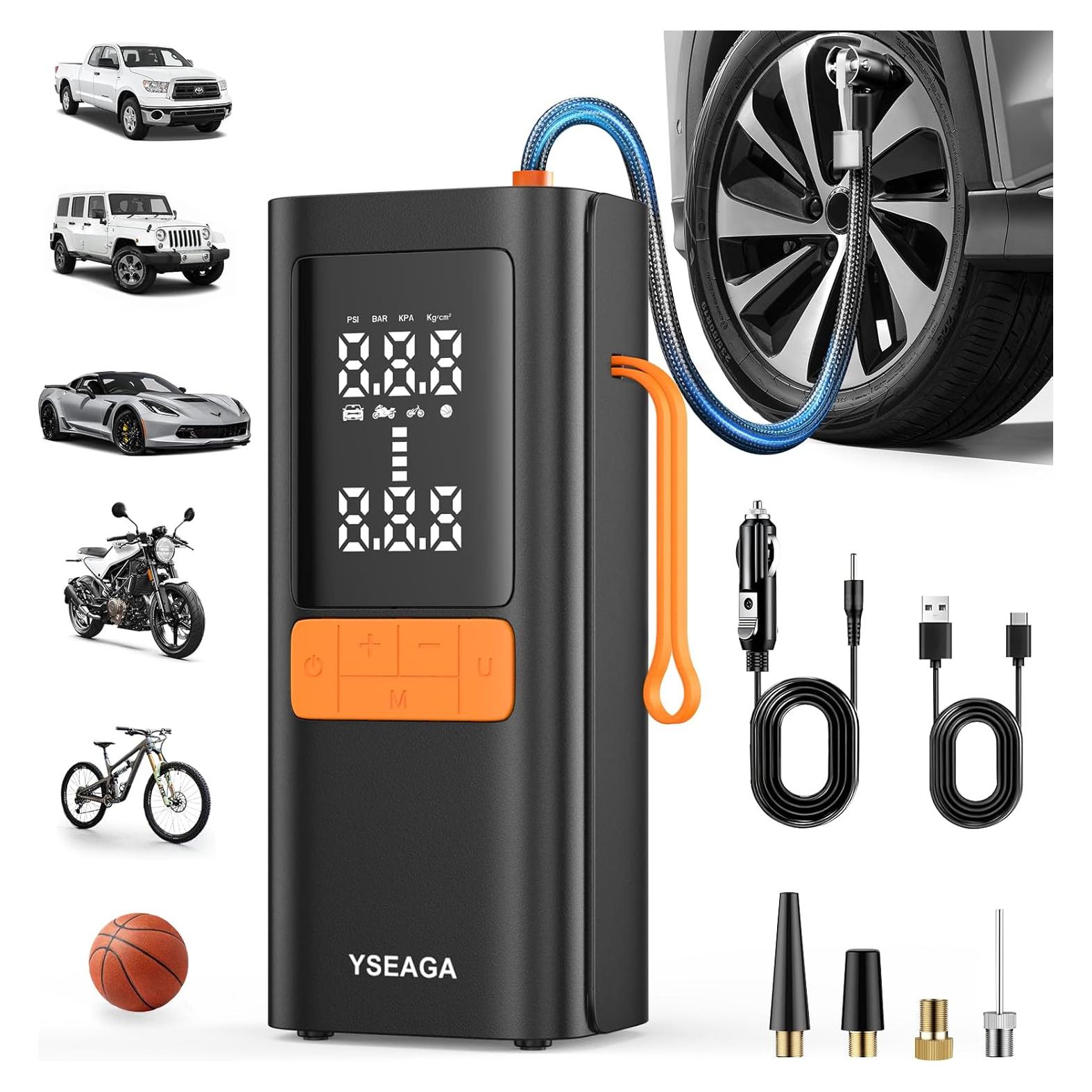 Compresor de Aire Portátil YSEAGA MU-002 150PSI con Luz LED