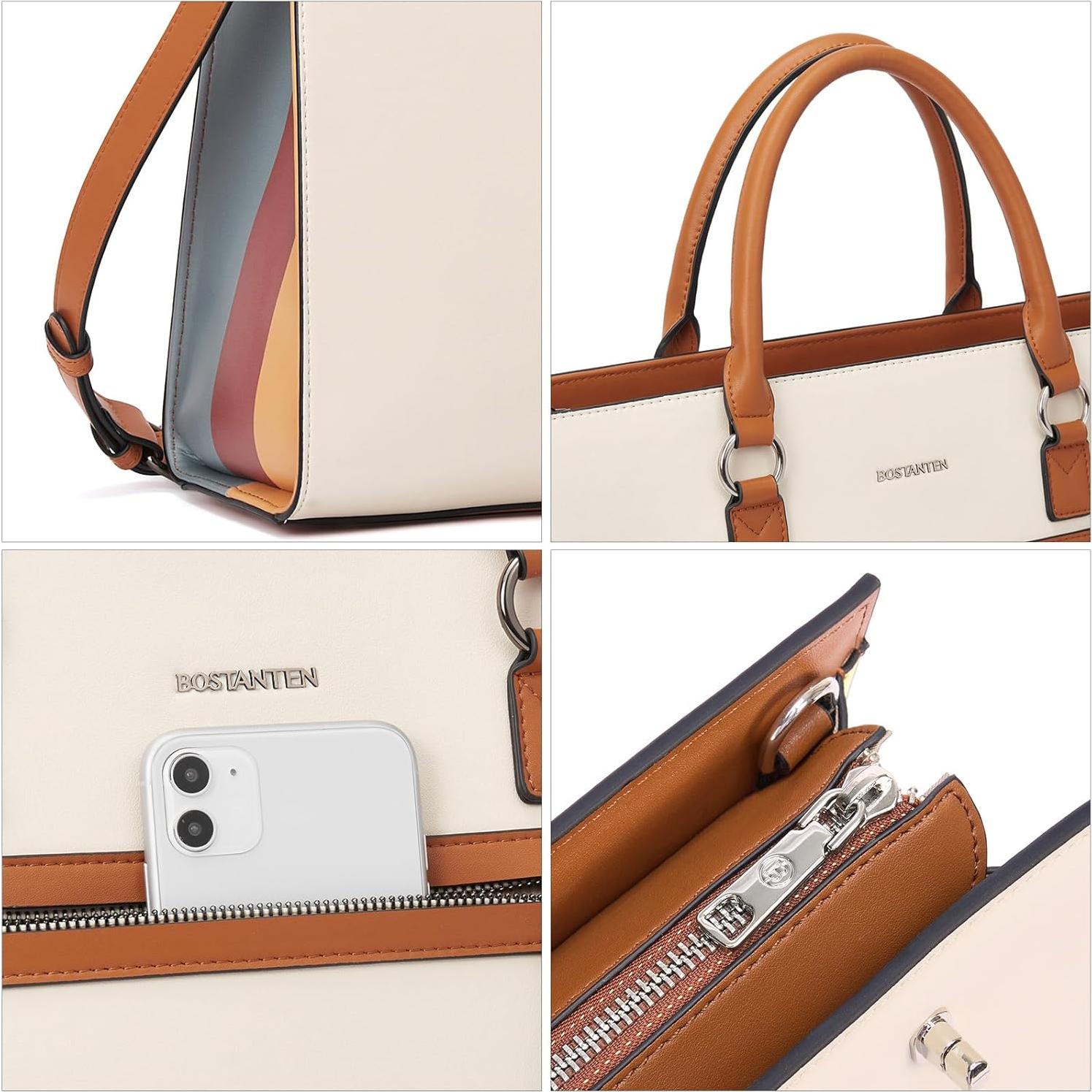 Maletín de Cuero BOSTANTEN para Portátil 15.6" Mujeres