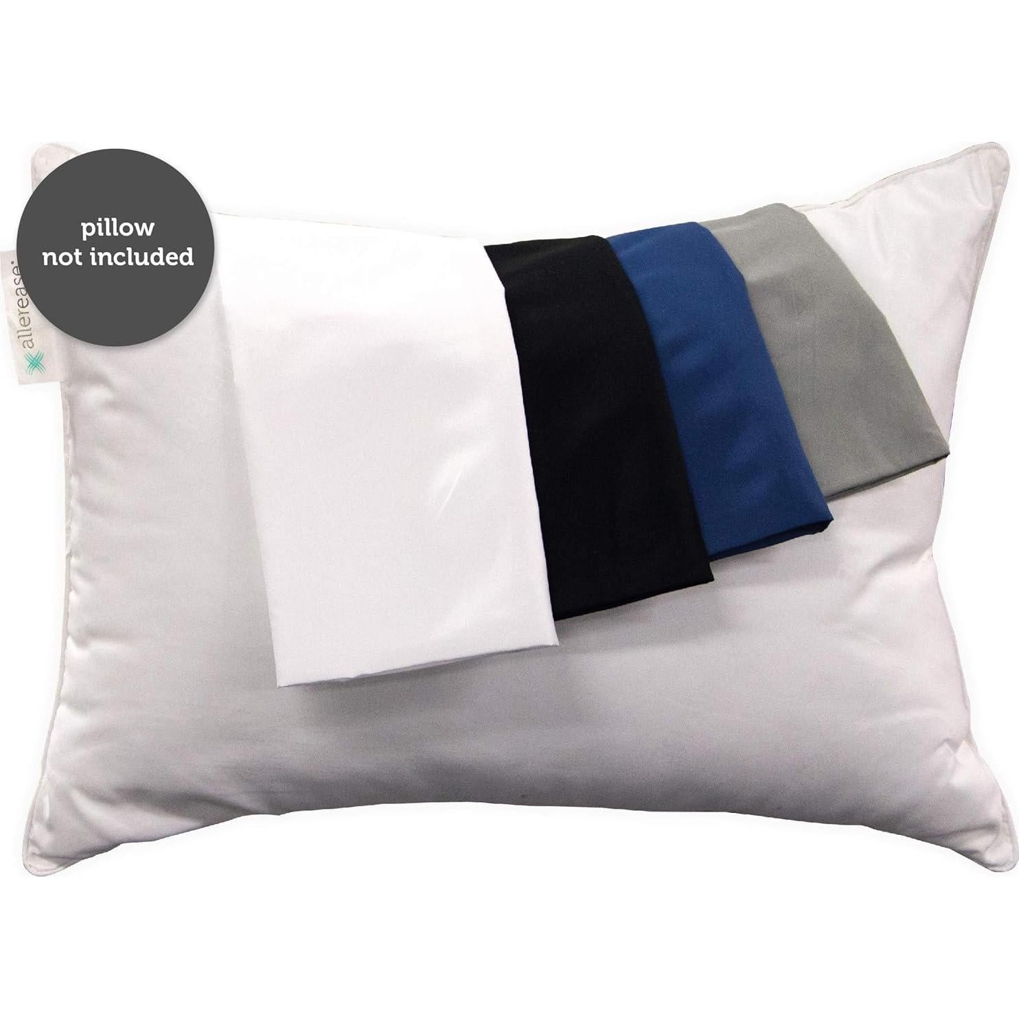 Protector de Almohada de Viaje AllerEase 14x20 cm Gris Lavable