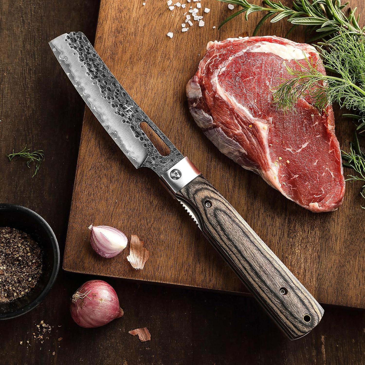 Cuchillo de Chef Plegable SENBON Acero Inoxidable 12.2 cm