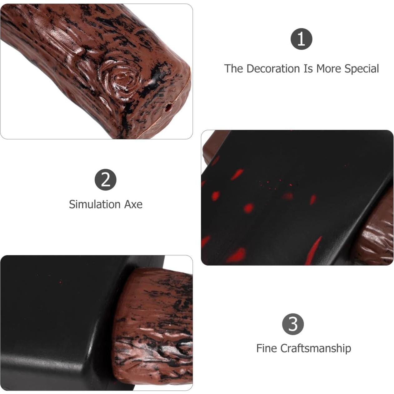 Hacha de Plástico HANABASS para Disfraz de Halloween 41cm