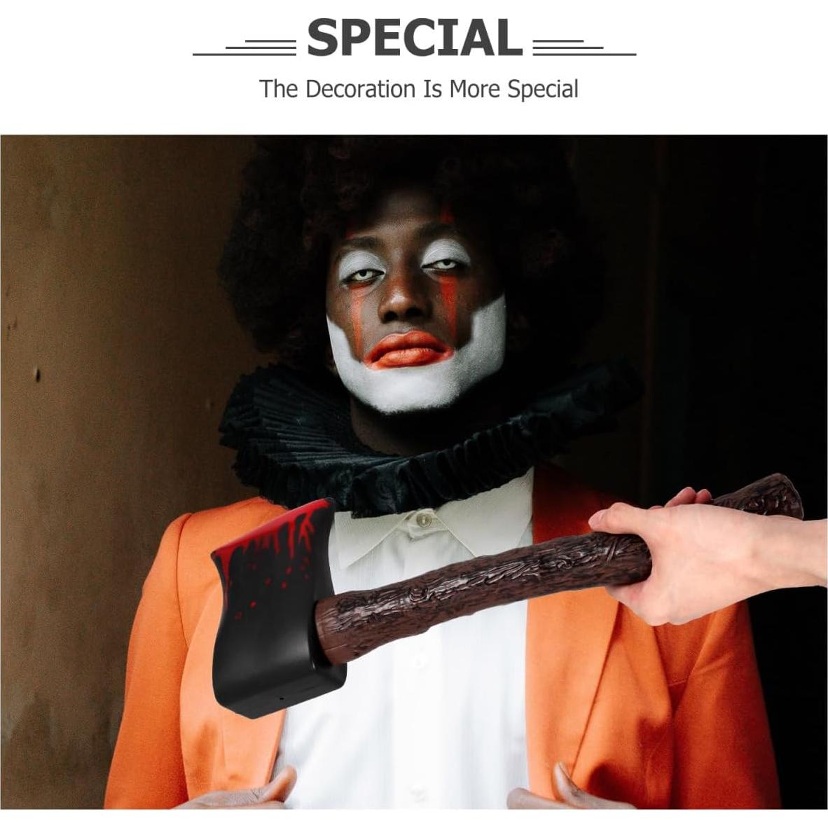 Hacha de Plástico HANABASS para Disfraz de Halloween 41cm