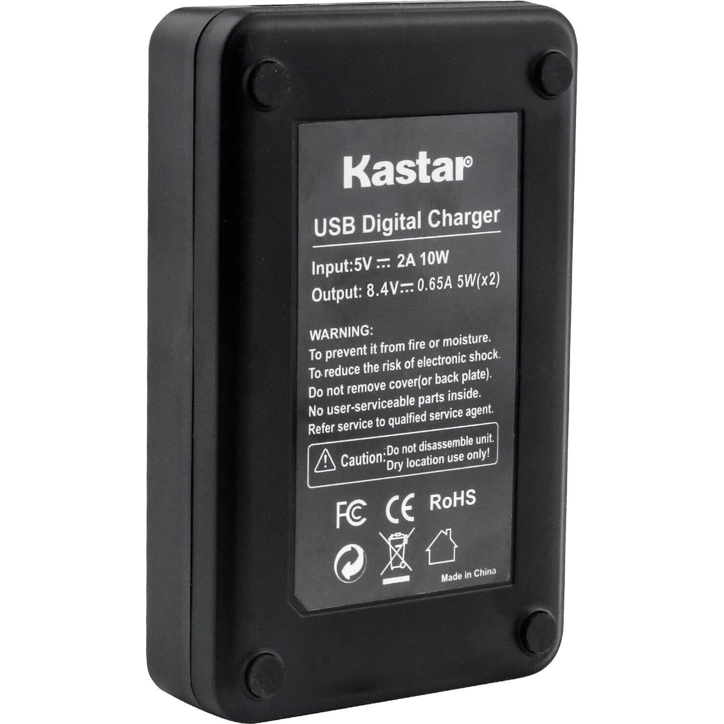 Cargador Dual Kastar LED2 USB para Baterías NP-F570