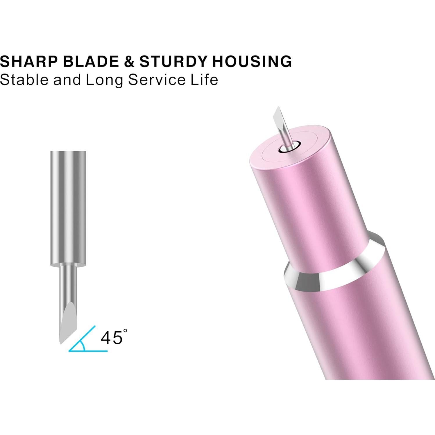 Cuchilla de Tela Bonded Artarron + Carcasa Rosa para Maker