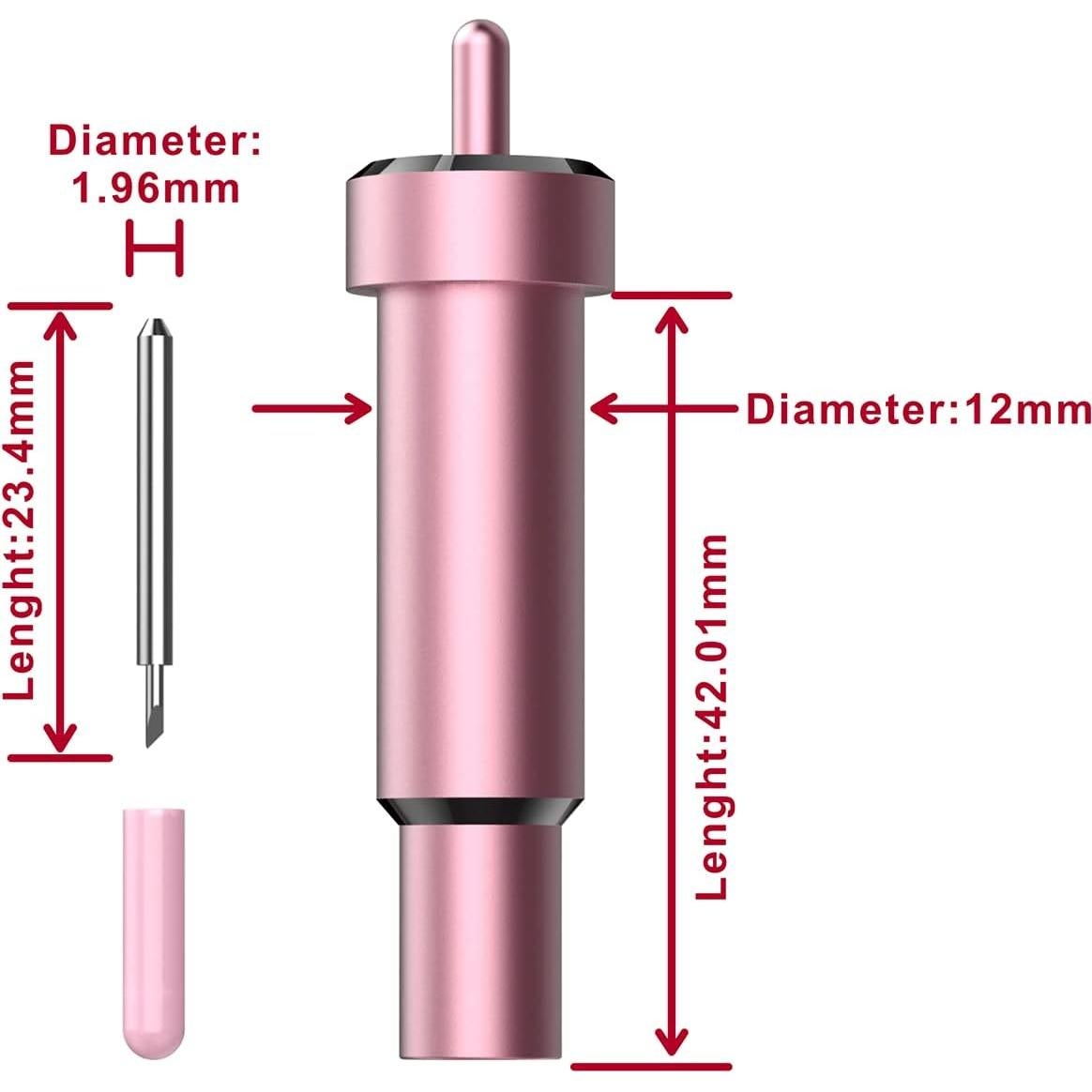Cuchilla de Tela Bonded Artarron + Carcasa Rosa para Maker
