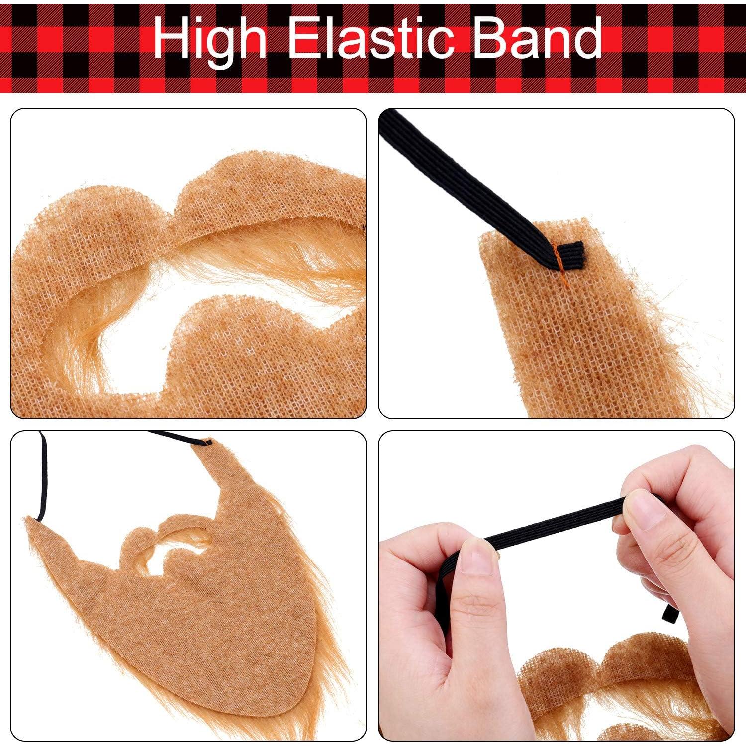 Disfraz de leñador 4 piezas Skylety con hachas y barba