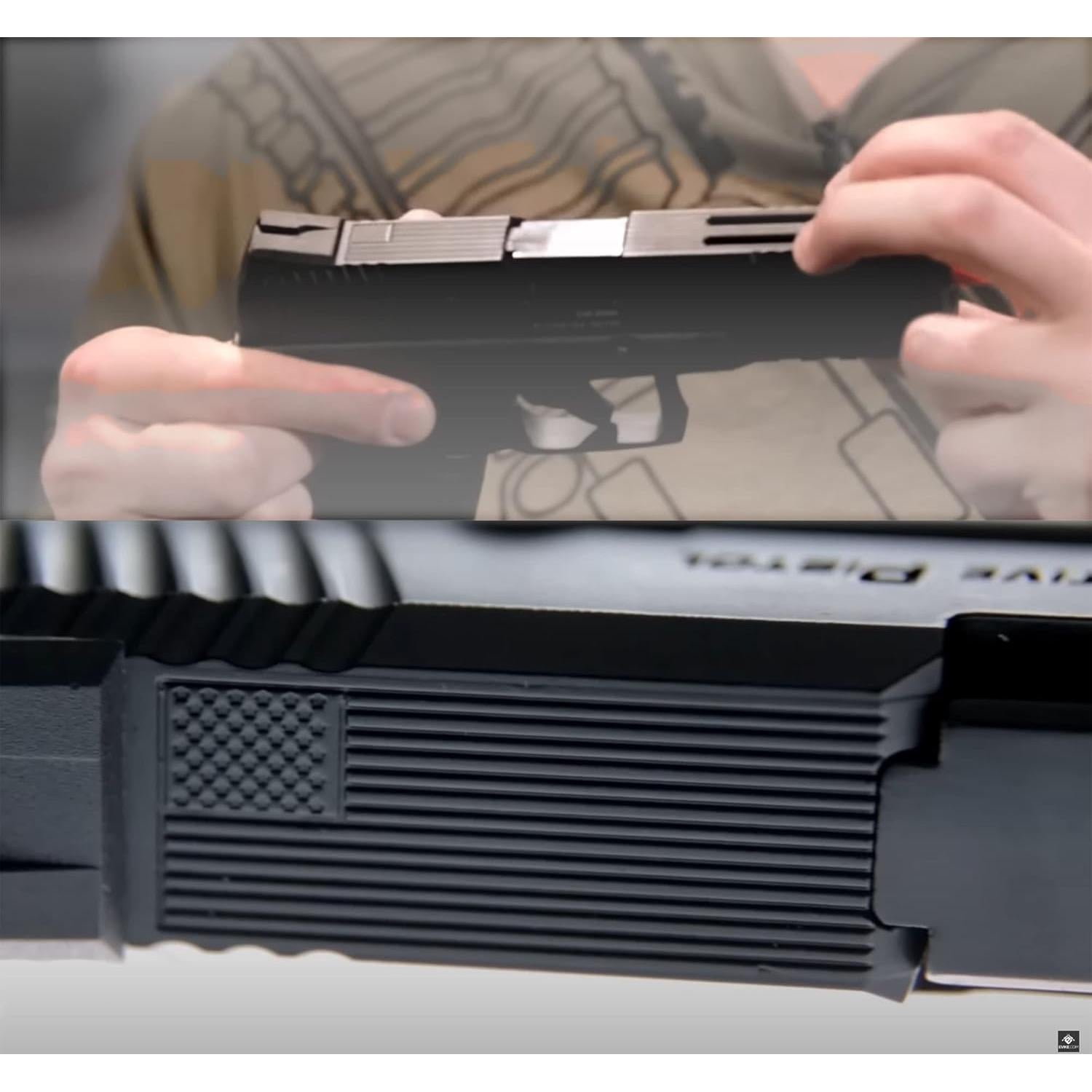 Pistola Airsoft CO2 Evike APS A-Cap Combat Adaptativa Negra