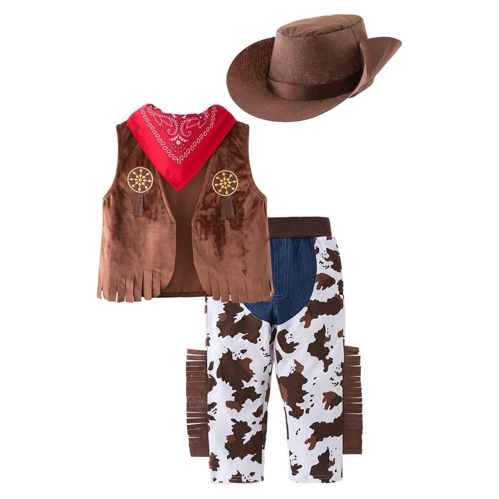 Disfraz de Vaquero para Niños LXKIKMM - Chaleco y Pañuelo