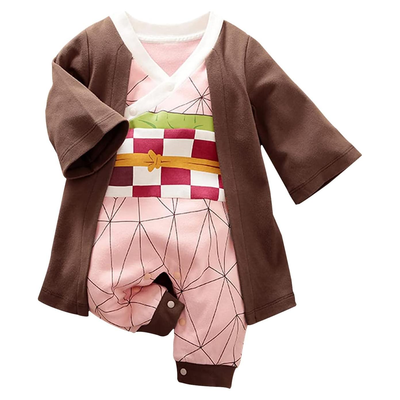 Mono de Algodón para Bebé RELABTABY 6-9 Meses Anime