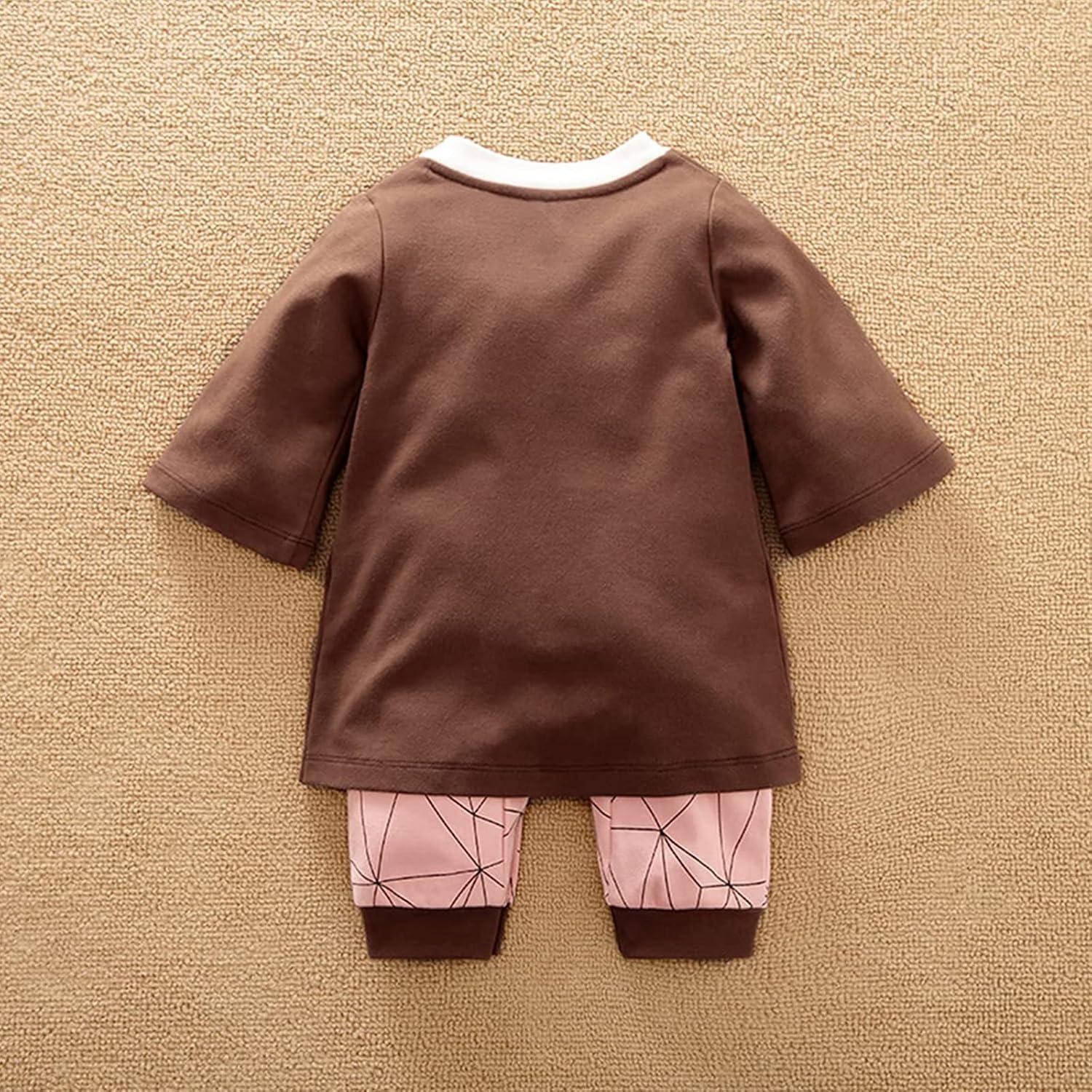 Mono de Algodón para Bebé RELABTABY 6-9 Meses Anime