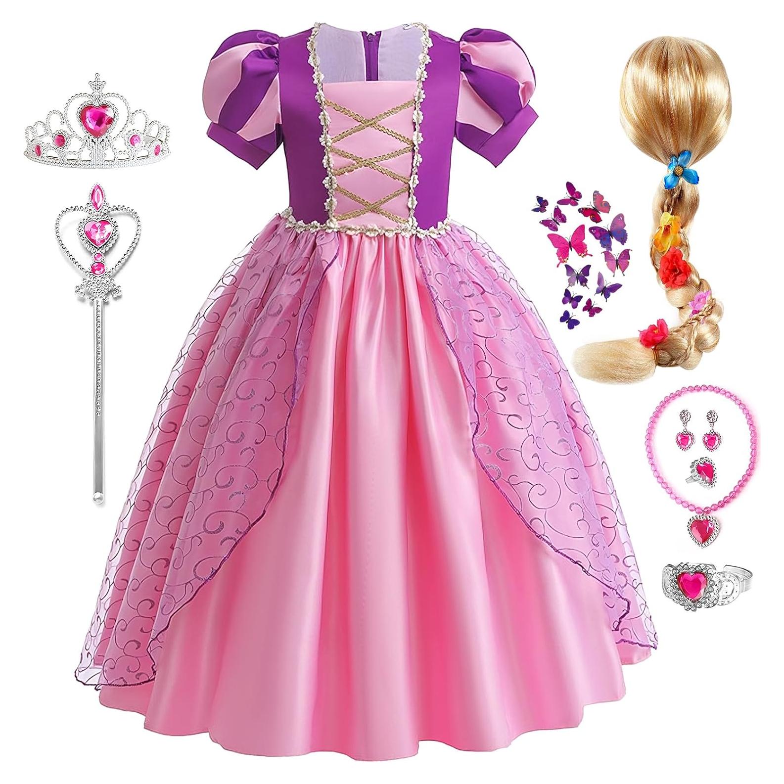 Disfraz de Princesa Rapunzel G.C. con Accesorios 21 Pcs