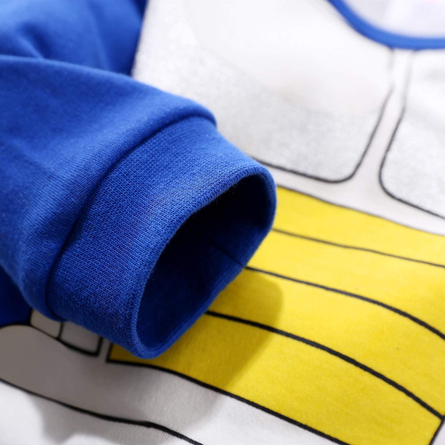 Traje de una pieza para bebé YFYBaby 100% algodón azul