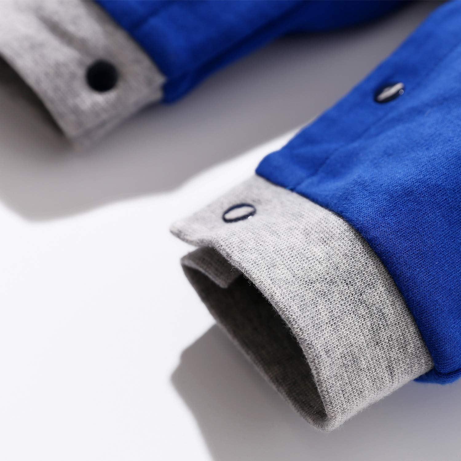 Traje de una pieza para bebé YFYBaby 100% algodón azul