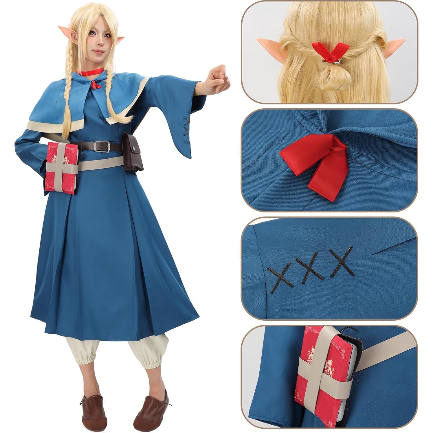 Disfraz de Marcille para Mujeres Adultas C-ZOFEK Azul XS-L