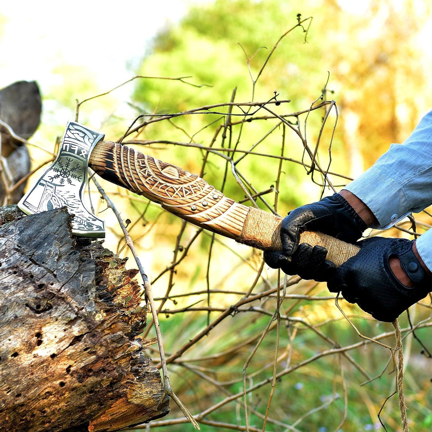 Hacha Vikinga Personalizada SS SMART & SHARP 19" Acero Carbono