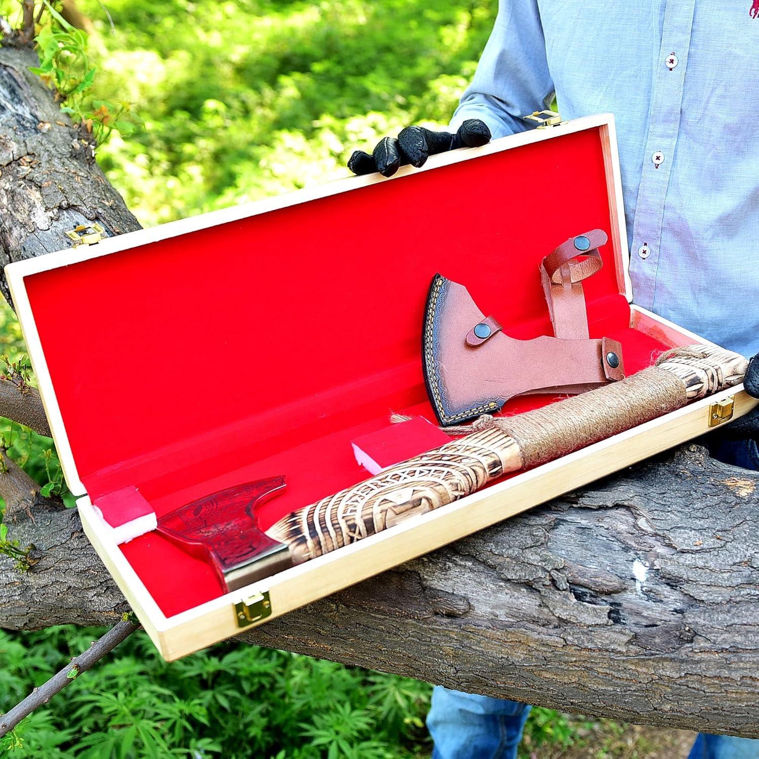 Hacha Vikinga Personalizada SS SMART & SHARP 19" Acero Carbono