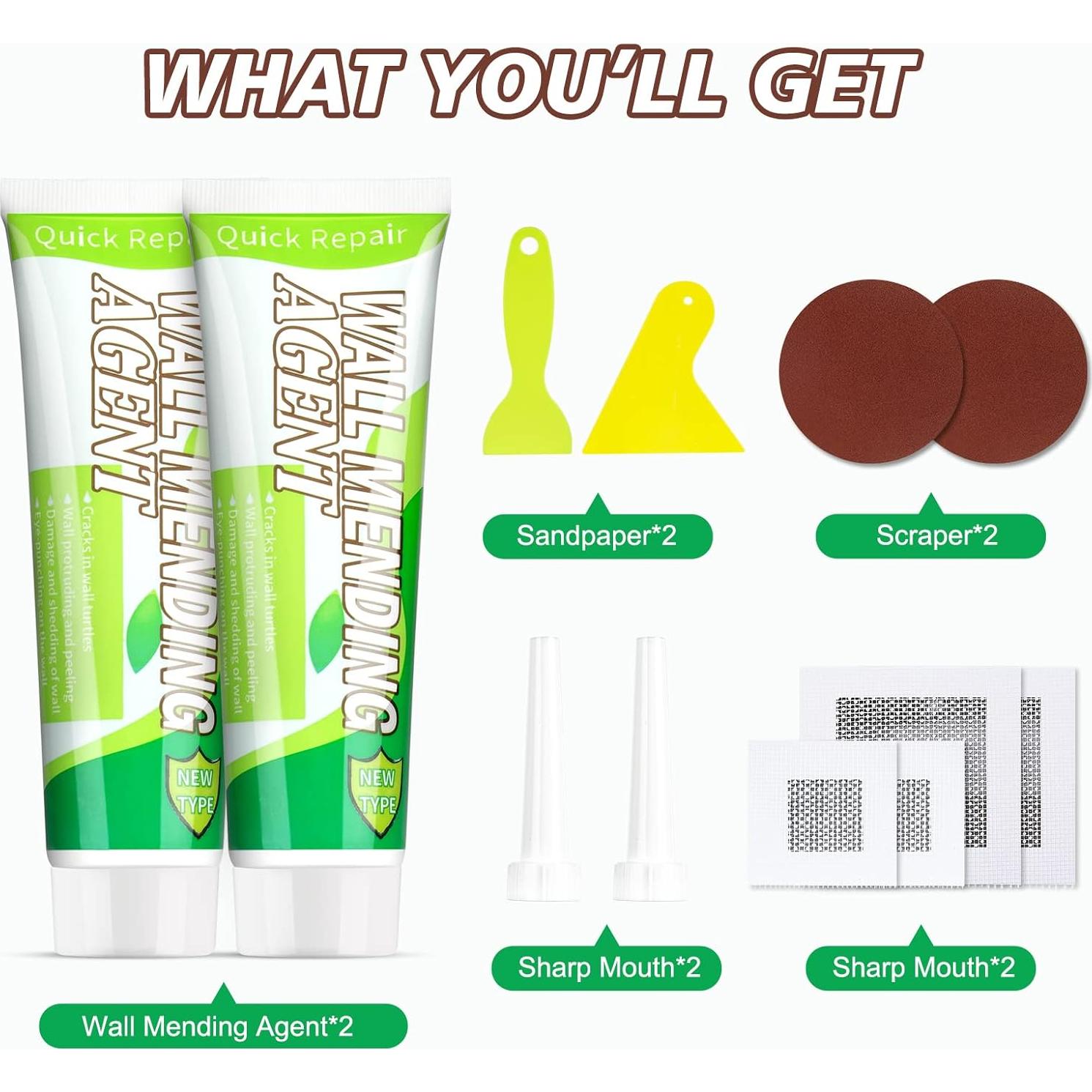 Kit de Reparación de Pared WDSHCR 200g 2 Piezas Impermeable