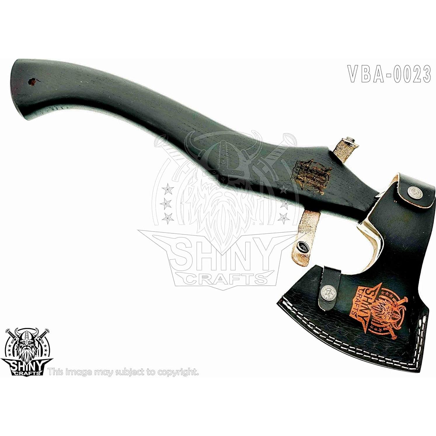 Hacha Vikingo SHINY CRAFTS 19" con Funda de Cuero