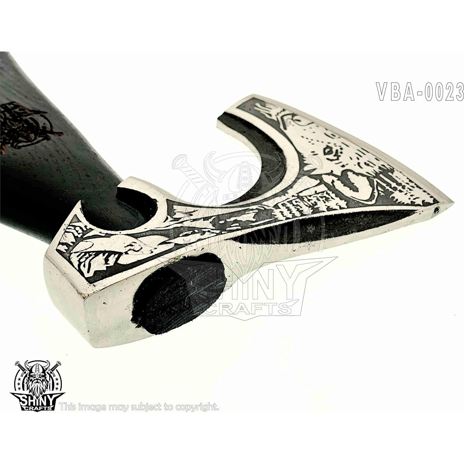 Hacha Vikingo SHINY CRAFTS 19" con Funda de Cuero