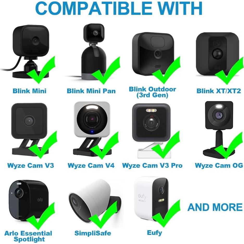 Cable de Extensión Micro USB 3M JJMASEE para Cámaras de Seguridad