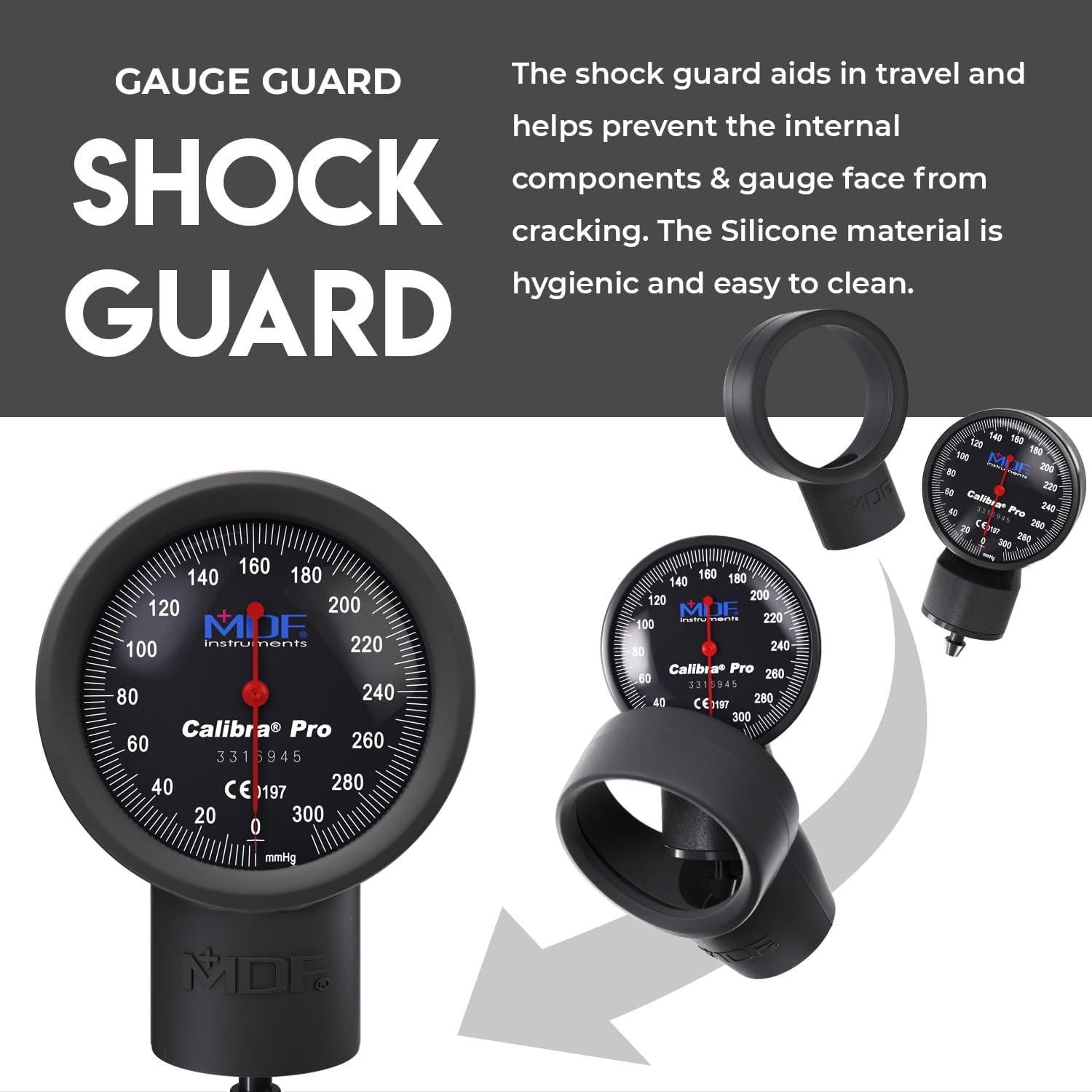 Manómetro Aneroid MDF Instruments Gran Tamaño Adulto Negro