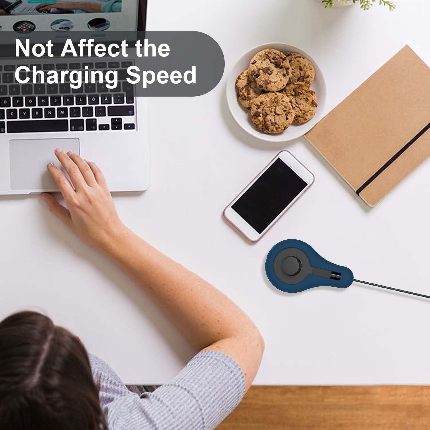 Funda de Silicona Nimuw para Cargador Oura Ring Gen3 Azul