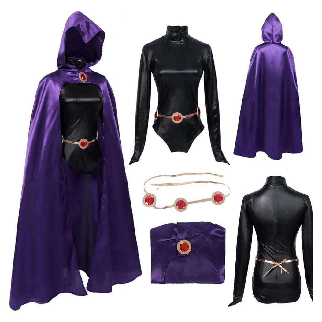 Disfraz de Cosplay Raven Completo Adulto Unisex Morado