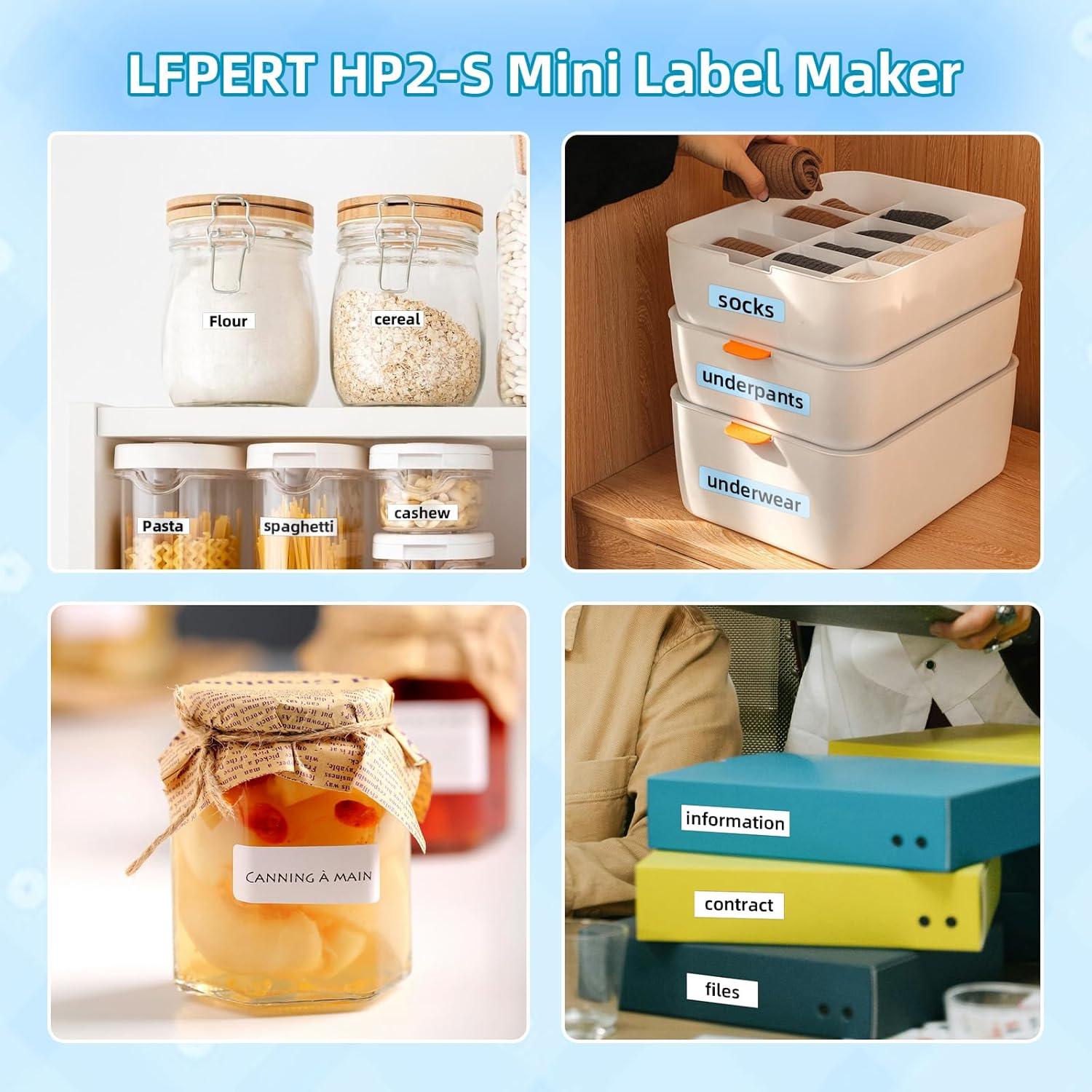 Impresora de Etiquetas Bluetooth HP2 - Portátil, 203 DPI, Azul