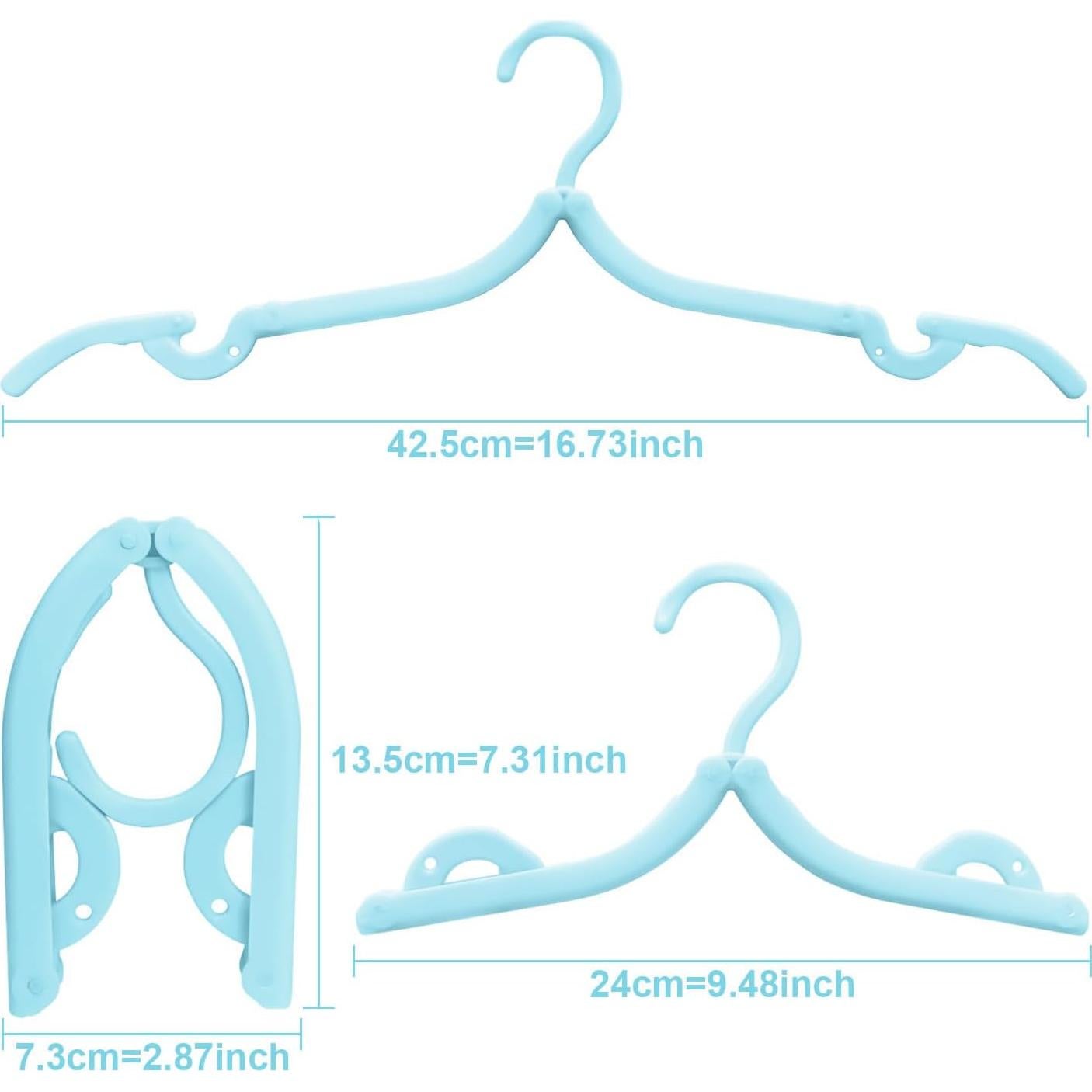 10 Perchas Plegables de Viaje CULTFIT - Antideslizantes y Livianas