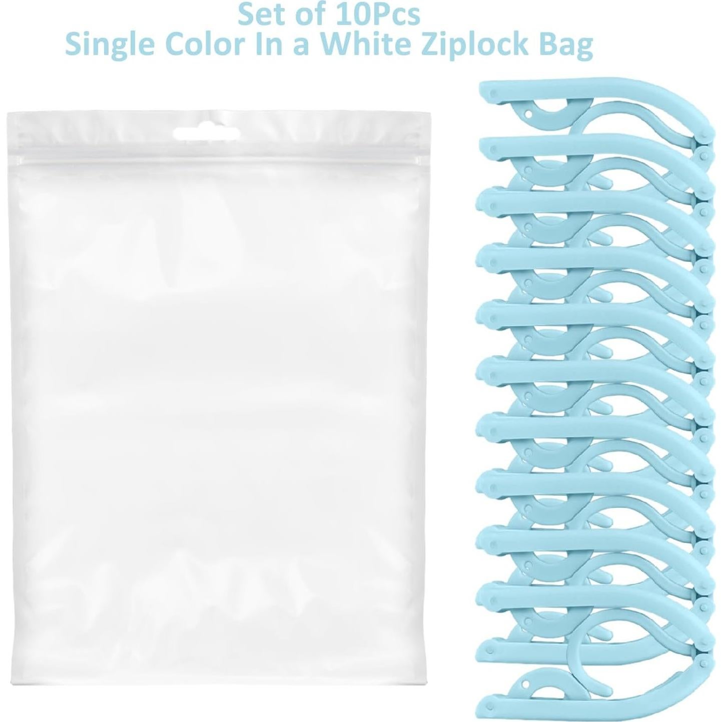 10 Perchas Plegables de Viaje CULTFIT - Antideslizantes y Livianas