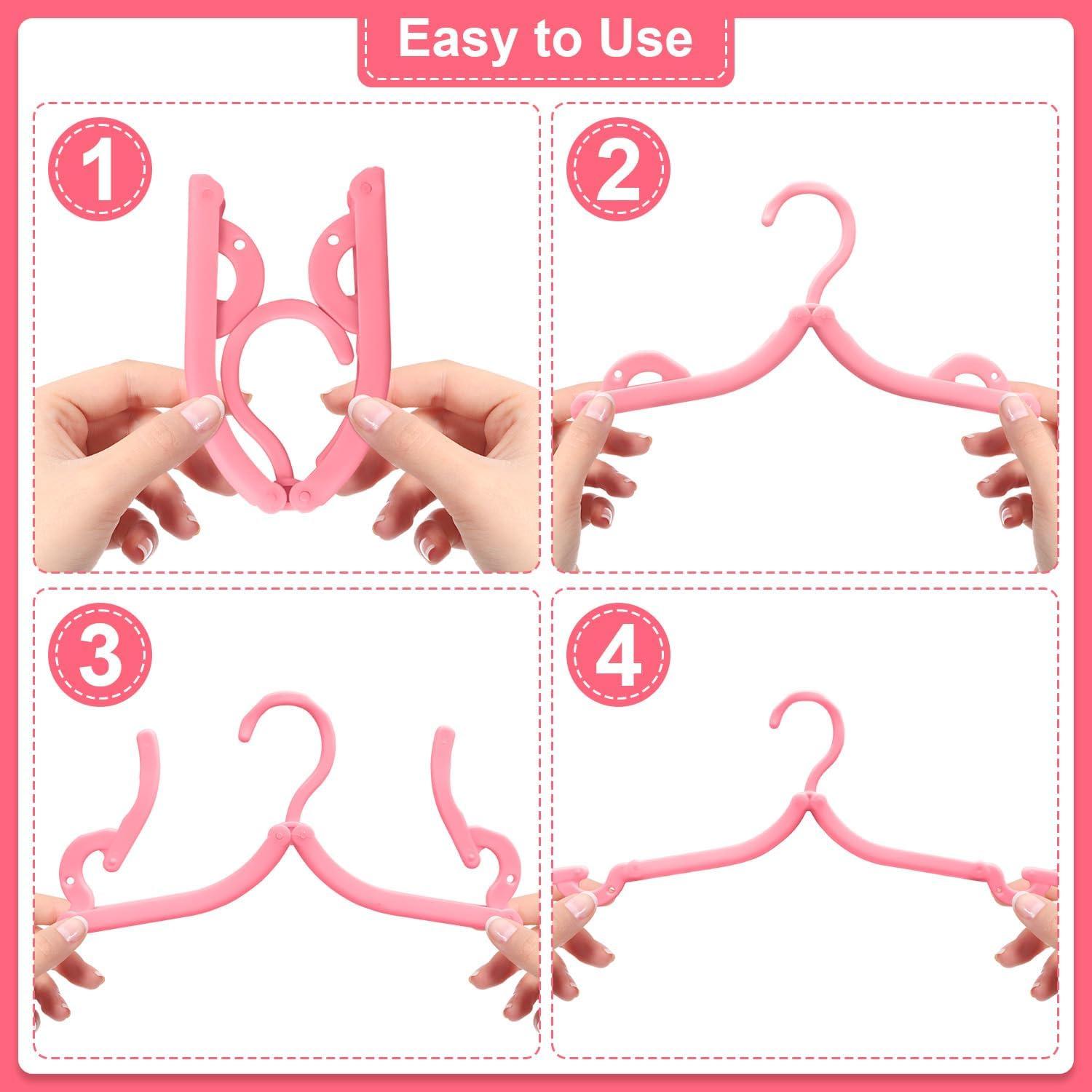 10 Perchas Plegables de Viaje CULTFIT - Antideslizantes y Livianas