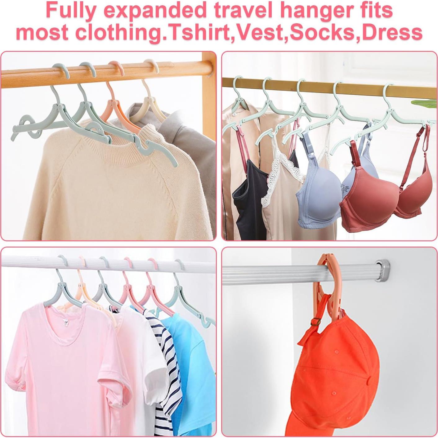 10 Perchas Plegables de Viaje CULTFIT - Antideslizantes y Livianas