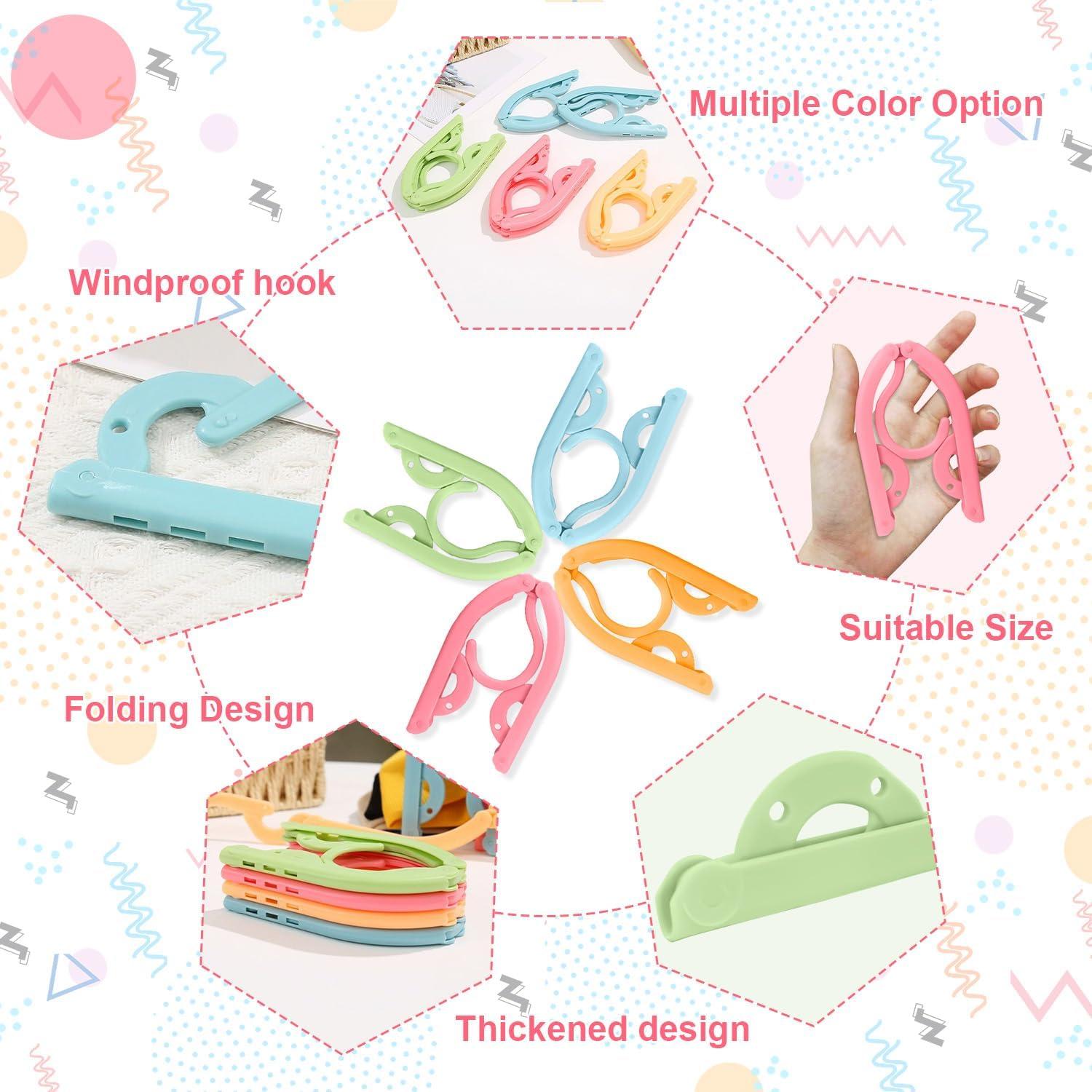 10 Perchas Plegables de Viaje CULTFIT - Antideslizantes y Livianas