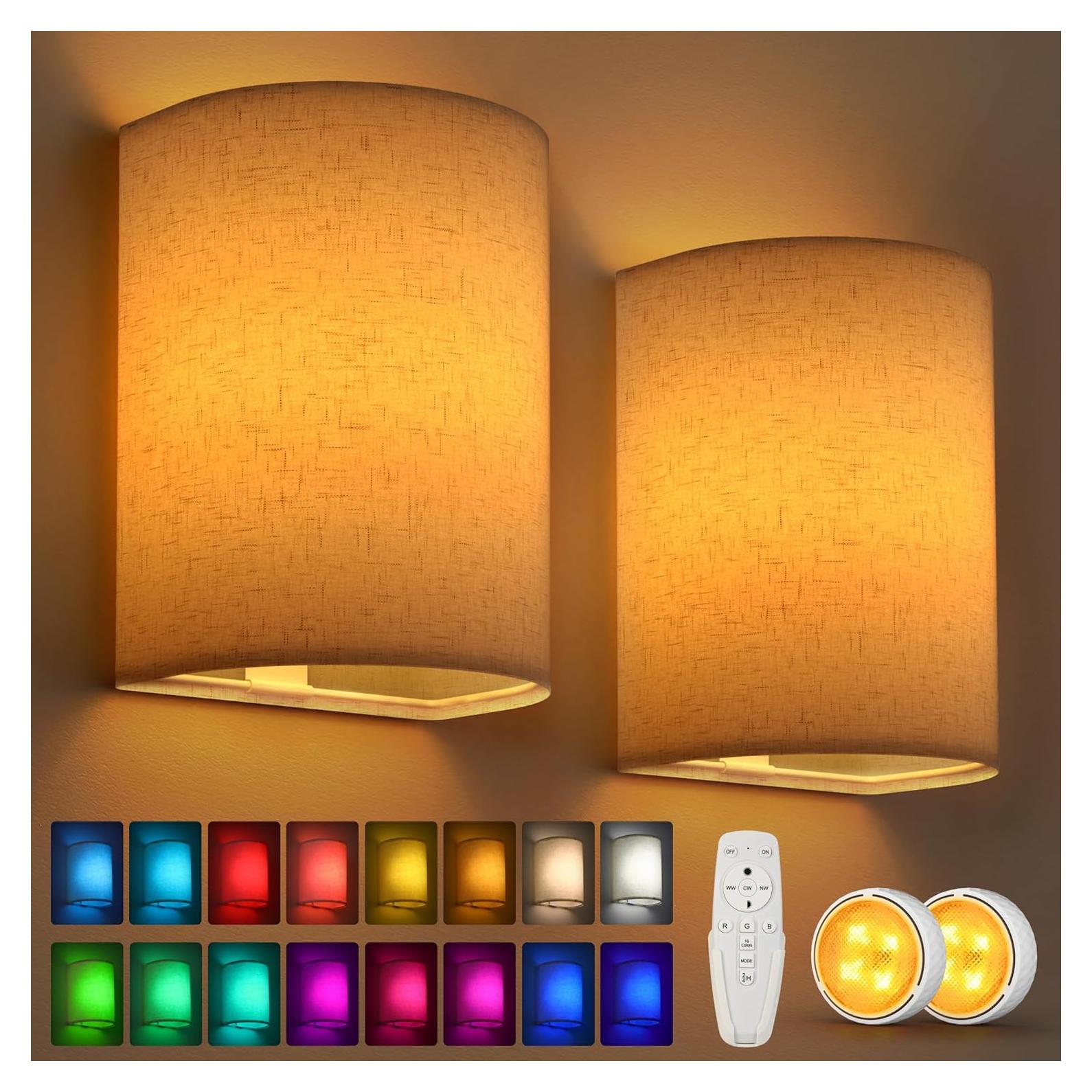 Apliques de Pared LED Inalámbricos Dongguan TWS-PUCK Set de 2