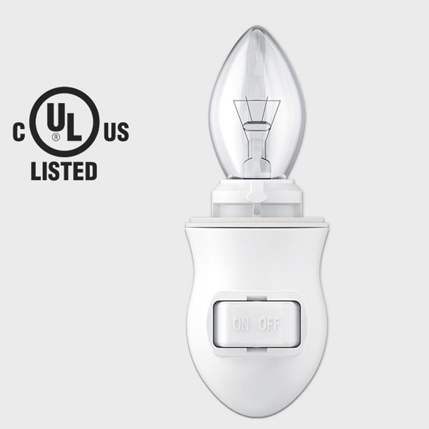 Módulo de Luz Nocturna Enchufable JNXQWE con Interruptor E12