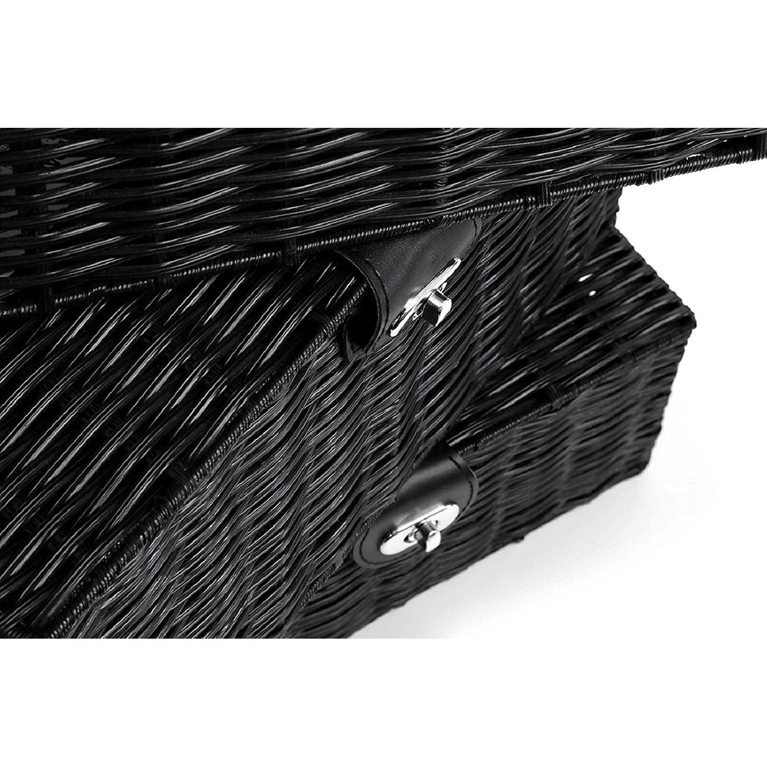 Juego de 3 Cestas de Almacenamiento Homepeaz - Negro